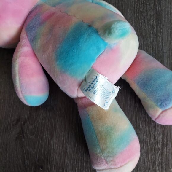 Build a Bear Hello Kitty Tie Dye Pastel Plush Stuffed Animal Pink Yellow Blue - Picture 4 of 5